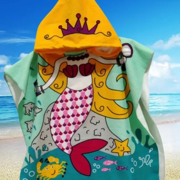 Two poncho style kids towels bundle - Picture 2 of 10